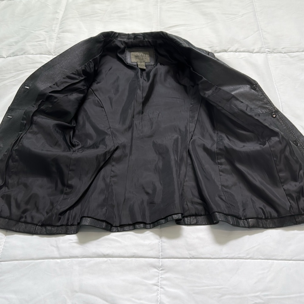 John Paul Richard Genuine Black Leather Jacket Uniform Leather - Picture 7 of 9